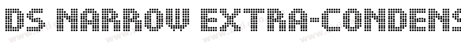 DS Narrow Extra-condensed Medium字体转换